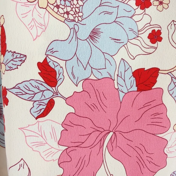 Anthropologie Sanctuary Meadow Floral Blouse long sleeves top oversized - Picture 9 of 13